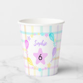 Pastel Rainbow Party für Mädchen Pappbecher (Vorderseite)