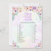 Pastel Rainbow passt zur Spielkarte Baby Animals Einladung (Vorderseite)