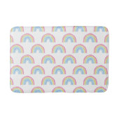 Pastel Rainbow Pattern Badematte (Vorderseite)