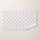 Pastel Rainbow Pattern Badhandtuch Set (Handtuch)