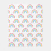 Pastel Rainbow Pattern Fleecedecke (Vorderseite)