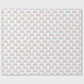 Pastel Rainbow Pattern Geschenkpapier (Flach)