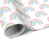 Pastel Rainbow Pattern Geschenkpapier (Rolleneckpunkt)