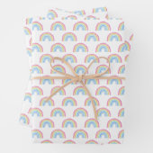Pastel Rainbow Pattern Geschenkpapier Set (Beispiel)