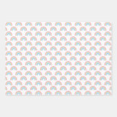 Pastel Rainbow Pattern Geschenkpapier Set (Vorderseite)
