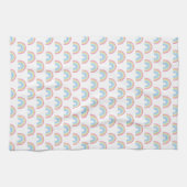 Pastel Rainbow Pattern Geschirrtuch (Horizontal)