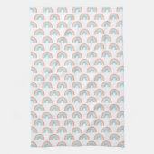 Pastel Rainbow Pattern Geschirrtuch (Vertikal)