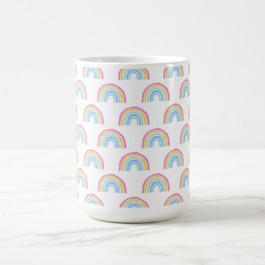 Pastel Rainbow Pattern Kaffeetasse (Mittel)