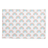 Pastel Rainbow Pattern Kissenbezug (Rückseite-Links)