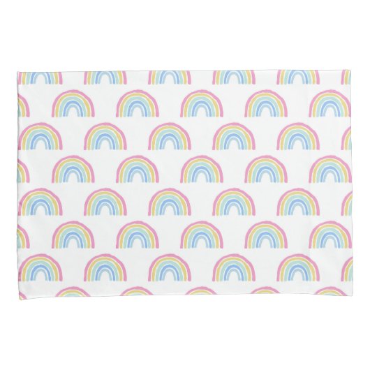 Pastel Rainbow Pattern Kissenbezug (Vorderseite-Rechts)