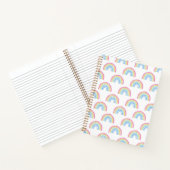 Pastel Rainbow Pattern Notizblock (Innenseite)