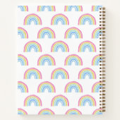 Pastel Rainbow Pattern Notizblock (Rückseite)