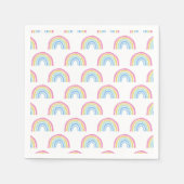 Pastel Rainbow Pattern Serviette (Vorderseite)