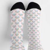 Pastel Rainbow Pattern Socken (Oben)