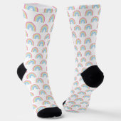 Pastel Rainbow Pattern Socken (Gewinkelt)