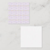 Pastel Rainbow Pattern Square Business Card Quadratische Visitenkarte (Vorne/Hinten)