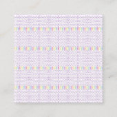 Pastel Rainbow Pattern Square Business Card Quadratische Visitenkarte (Vorderseite)