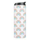 Pastel Rainbow Pattern Thermosbecher (Nach links gedreht)