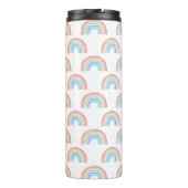 Pastel Rainbow Pattern Thermosbecher (Rückseite)