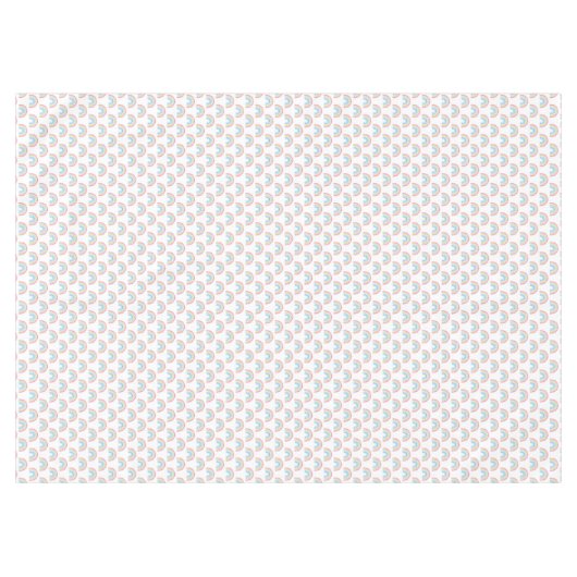 Pastel Rainbow Pattern Tischdecke (Vorderseite (Horizontal))