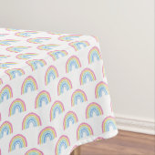 Pastel Rainbow Pattern Tischdecke (Beispiel)
