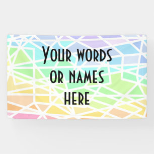 Pastel Rainbow Personalisiert Banner