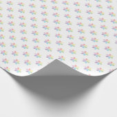 Pastel Rainbow Petal Bursts for Baby and Spring  Geschenkpapier (Ecke)