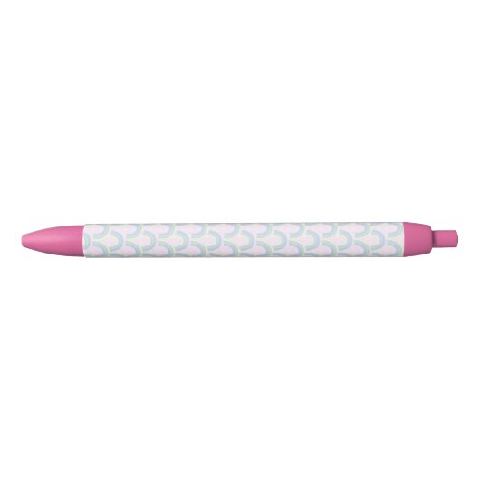 Pastel Rainbow Pink Kugelschreiber (Vorderseite)