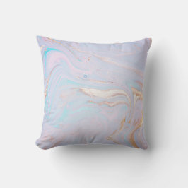 PASTEL RAINBOW PINK MARBLE CUSHION KISSEN