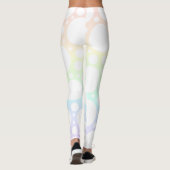 Pastel Rainbow Polka Dot Leggings (Rückseite)