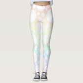 Pastel Rainbow Polka Dot Leggings (Vorderseite)