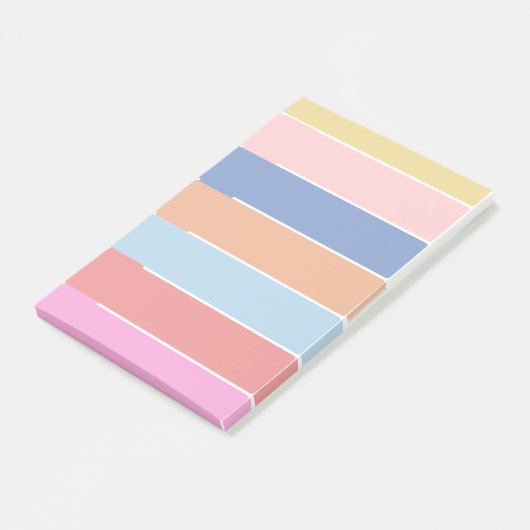 Pastel Rainbow Post es notiert leeres Booklet Post-it Klebezettel (angewinkelt)