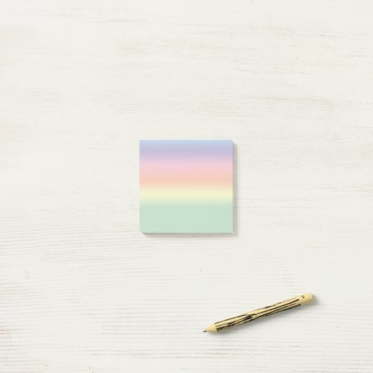 Pastel Rainbow Post-it-Notizen Post-it Klebezettel (Auf Schreibtisch)