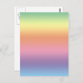 Pastel Rainbow Postkarte (Vorne/Hinten)