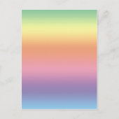 Pastel Rainbow Postkarte (Vorderseite)