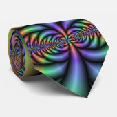 Pastel Rainbow Psychedelische Krawatte (Gerollt)