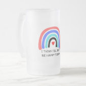 Pastel Rainbow Quote Tasse (Vorderseite Links)