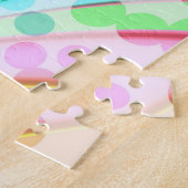 Pastel-Rainbow-Ribbons und Blasen Puzzle (Seite)