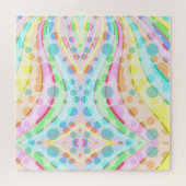 Pastel-Rainbow-Ribbons und Blasen Puzzle (Horizontal)
