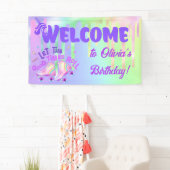 Pastel Rainbow | Roller Skaten Birthday Banner (Insitu)