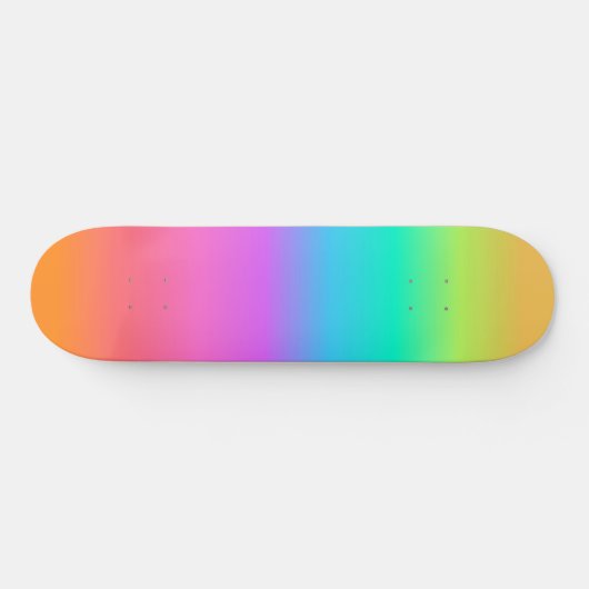 Pastel Rainbow Schatten Gradient Skateboard (Horizontal)