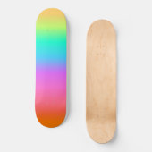 Pastel Rainbow Schatten Gradient Skateboard (Vorderseite)