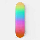 Pastel Rainbow Schatten Gradient Skateboard (Vorderseite)