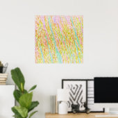 Pastel Rainbow Scribbles Poster (Heimbüro)