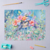 Pastel Rainbow & Sea Turtles Decoupage Seidenpapier (Basteln)