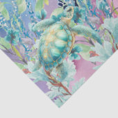 Pastel Rainbow & Sea Turtles Decoupage Seidenpapier (Detail)