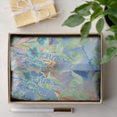 Pastel Rainbow & Sea Turtles Decoupage Seidenpapier (Geschenk)