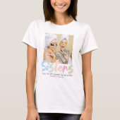 Pastel Rainbow Sister Foto T-Shirt (Vorderseite)