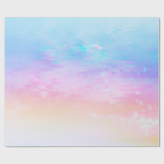 Pastel Rainbow Skies Geschenkpapier (Flach)