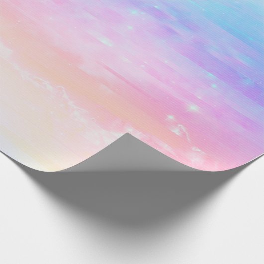 Pastel Rainbow Skies Geschenkpapier (Ecke)